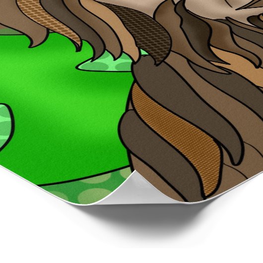 Peace Sign Bigfoot Sasquatch Poster (Hoek)