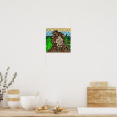 Peace Sign Bigfoot Sasquatch Poster (Keuken)