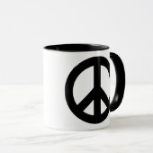 Peace Sign Black Mok (Voorkant rechts)