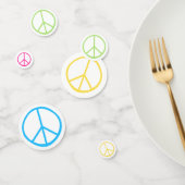 Peace Sign Blue Yellow Green Pink  Confetti (Groep)