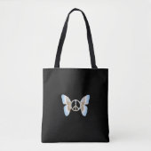 Peace Sign Butterfly Canvas tas (Voorkant)