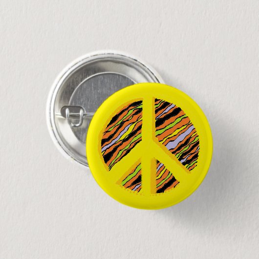 Peace Sign-Button Ronde Button 3,2 Cm (Voorkant /achterkant)