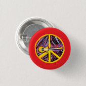 Peace Sign-Button Ronde Button 3,2 Cm (Voorkant /achterkant)