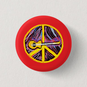 Peace Sign-Button Ronde Button 3,2 Cm