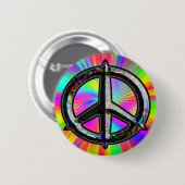 Peace Sign-Button Ronde Button 5,7 Cm (Voorkant /achterkant)