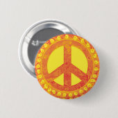 Peace Sign-Button Ronde Button 5,7 Cm (Voorkant /achterkant)
