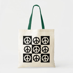 PEACE SIGN CANVAS TAS