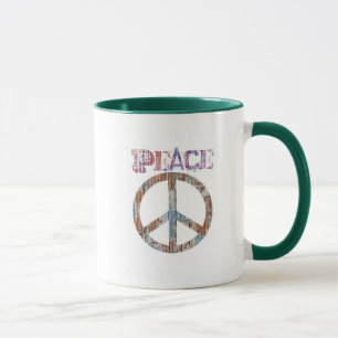 Peace Sign Coffee Cup Mok