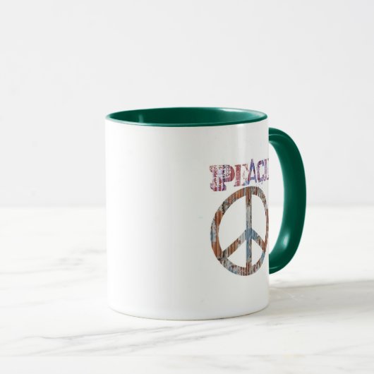 Peace Sign Coffee Cup Mok (Voorkant rechts)