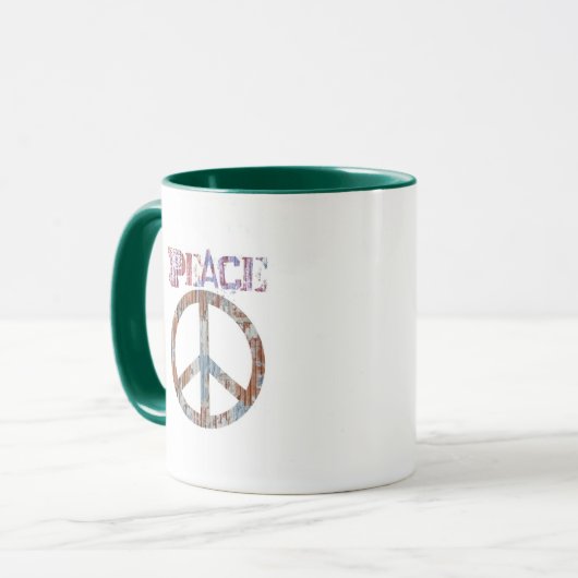 Peace Sign Coffee Cup Mok (Voorkant links)
