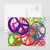 PEACE SIGN COLLAGE BRIEFKAART (Voorkant / Achterkant)