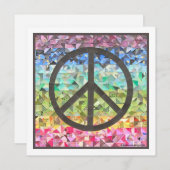 Peace Sign Collage Kaart (Voorkant / Achterkant)