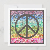 Peace Sign Collage Kaart (Voorkant)