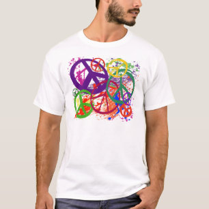 PEACE SIGN COLLAGE T-SHIRT