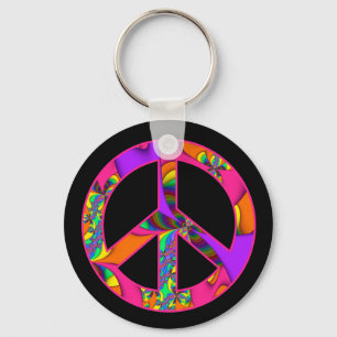 Peace Sign Color Me Bright Sleutelhanger