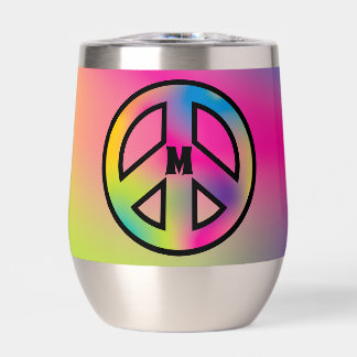 Peace Sign Custom Initiaal