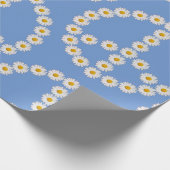 peace sign daisies daisy boho cadeaupapier (Hoek)