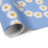 peace sign daisies daisy boho cadeaupapier (Rol Hoek)