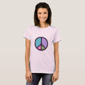 Peace Sign Dames Organic T-Shirt (Voorkant volledig)
