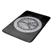 Peace Sign Design in zwart-wit Badmat (Gekanteld)