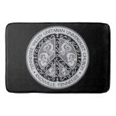 Peace Sign Design in zwart-wit Badmat (Voorkant)