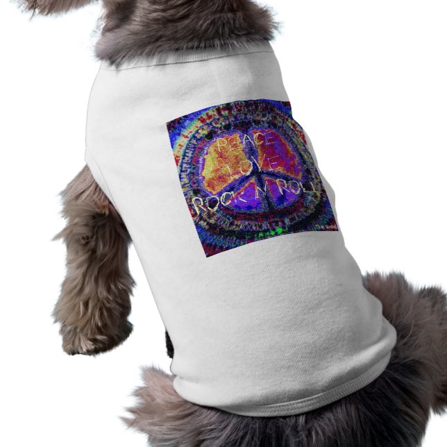Peace Sign Doggie T-shirt (Achterkant)