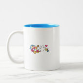 Peace Sign & Dove Groovy Psychedelic Mok & Dove Gr (Links)