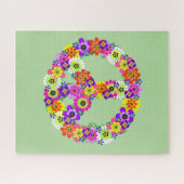 Peace Sign Floral Legpuzzel (Horizontaal)