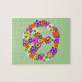 Peace Sign Floral Legpuzzel (Horizontaal)