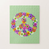 Peace Sign Floral Legpuzzel (Verticaal)