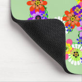 Peace Sign Floral Muismat (Hoek)
