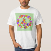 Peace Sign Floral T-shirt (Voorkant)