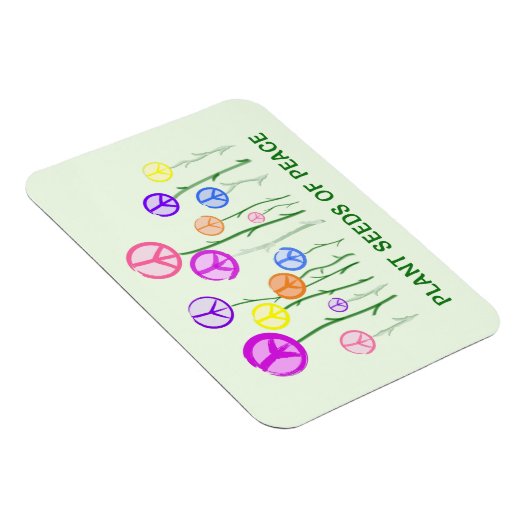 Peace Sign Flowers Magneet (Rechterzijde)