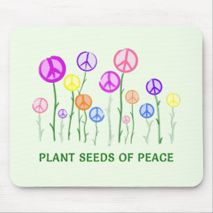 Peace Sign Flowers Muismat