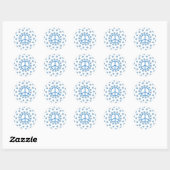 Peace Sign Flowers Ronde Sticker (Vel)