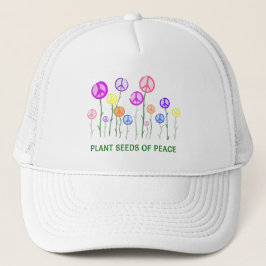 Peace Sign Flowers Trucker Pet