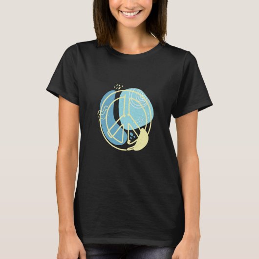 Peace sign for men and women t-shirt (Voorkant)