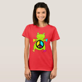 Peace Sign Frog T-shirt (Voorkant volledig)