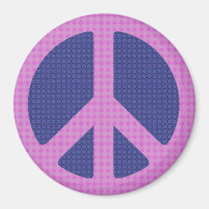 Peace Sign Groovy Magneet