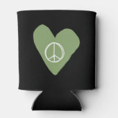 Peace Sign Heart Blikjeskoeler (Achterkant)