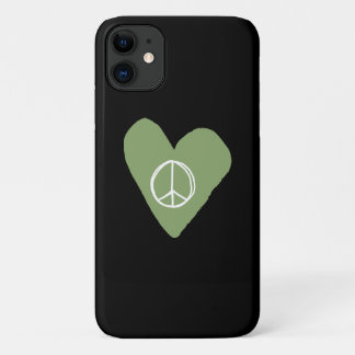 Peace Sign Heart Case-Mate iPhone Case
