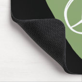 Peace Sign Heart Muismat (Hoek)