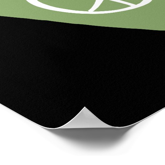 Peace Sign Heart Poster (Hoek)