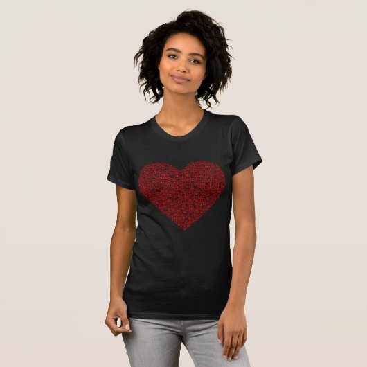 Peace Sign Heart T-shirt (Voorkant volledig)