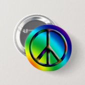 Peace Sign Hippie Button (Voorkant /achterkant)