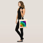 Peace Sign Hippie Canvas tas (Voorkant (model))