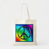 Peace Sign Hippie Canvas tas (Voorkant)