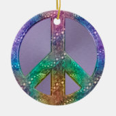Peace Sign Holiday Ornament (Voorkant)