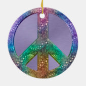 Peace Sign Holiday Ornament (Achterkant)