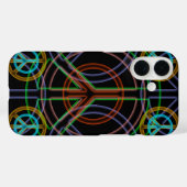 Peace Sign iPhone Case (Achterkant (horizontaal))